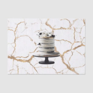 Papier Mousseline Fête des mariées de gâteau de la catégorie Florale