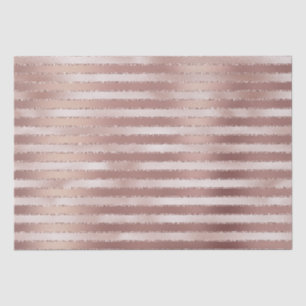 Papier Mousseline Fête des mariées rose Gold Blush Pink Stripes Glit