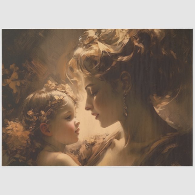 Papier Mousseline Fête des mères (Recto)