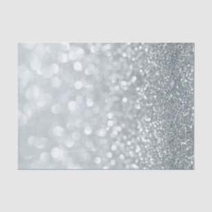 Papier Mousseline Fête Douce 16 Paillettes Blanches Étincelantes Bri