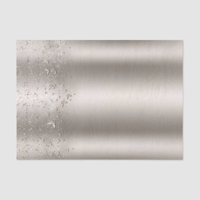 Papier Mousseline Fête douce papillon scintillant de champagne 16 an (Recto)