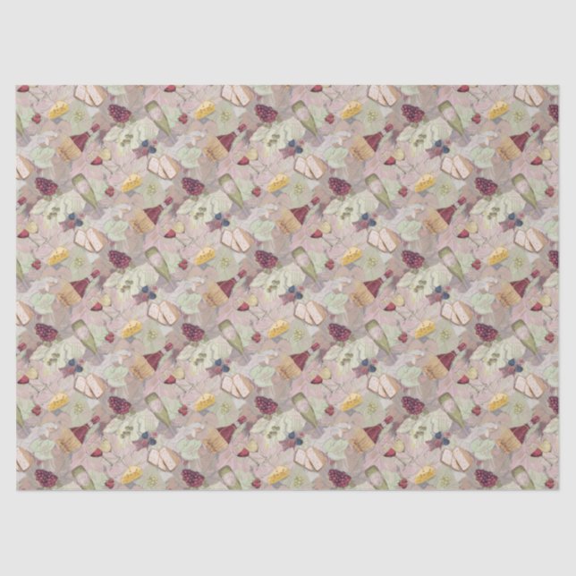 Papier Mousseline Fête du vin et du fromage (Recto)