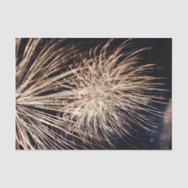 Papier Mousseline Feu d'Indépendance Jour d'or Noir 4 juillet (Recto)