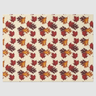 Papier Mousseline Feuillage de chêne d'érable Feuilles Couleurs d'au