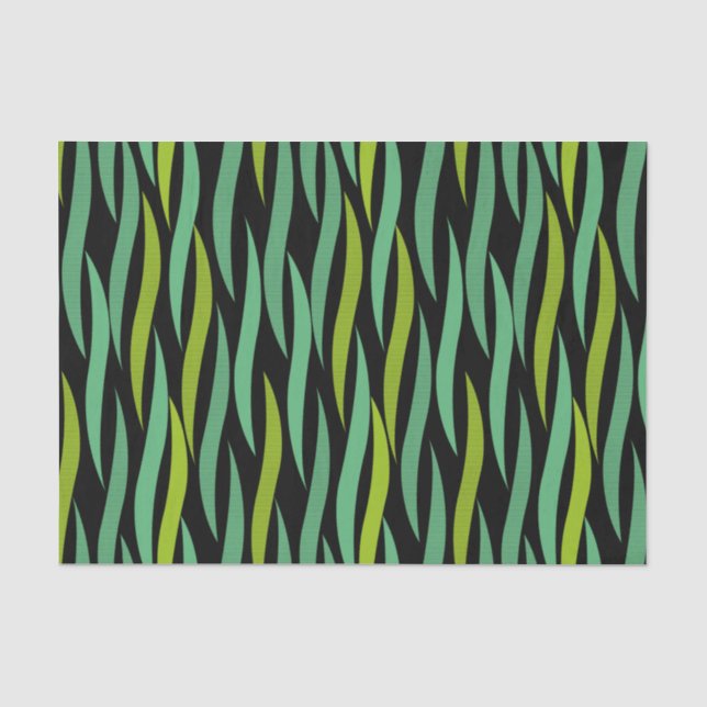 Papier Mousseline Feuillage de printemps naturel Grass vert (Recto)