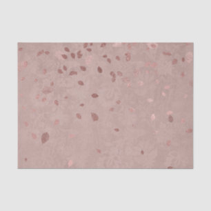 Papier Mousseline Feuille aléatoire élégant d'or brillant Brown rose