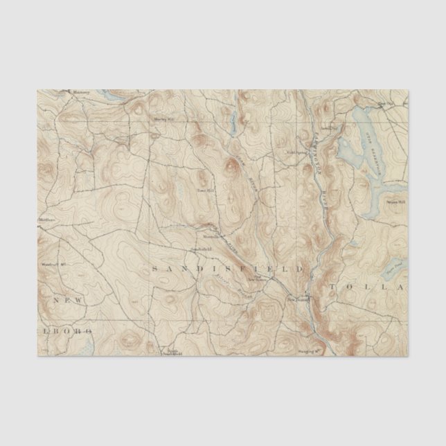 Papier Mousseline Feuille de 2 Sandisfield (Recto)