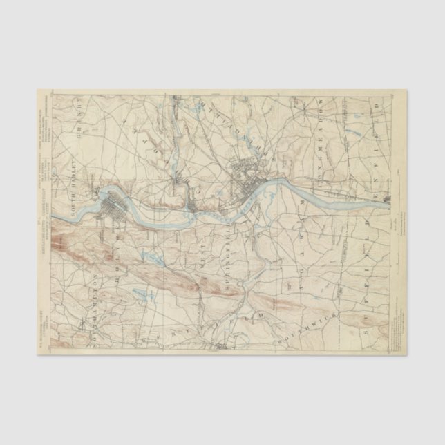 Papier Mousseline Feuille de 4 Springfield (Recto)