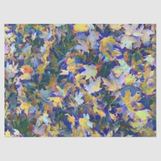 Papier Mousseline Feuille de bleu de chute