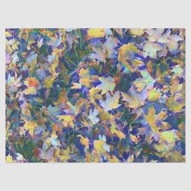 Papier Mousseline Feuille de bleu de chute (Recto)