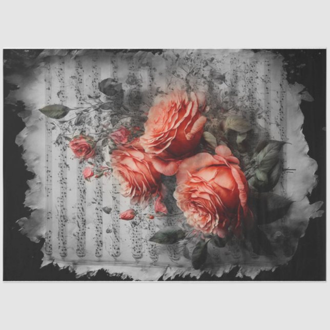 Papier Mousseline Feuille de musique (Recto)