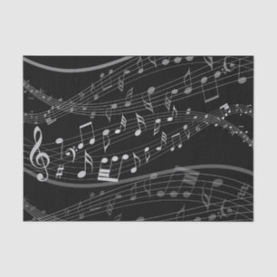 Papier Mousseline Feuille de notes musicales Papier de musique