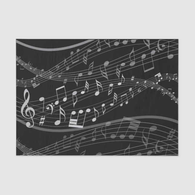 Papier Mousseline Feuille de notes musicales Papier de musique (Recto)