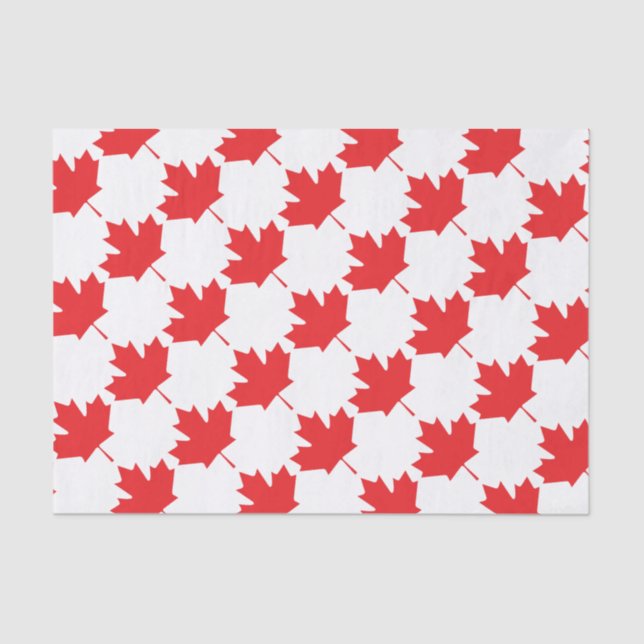 Papier Mousseline Feuille d'érable canadienne (Recto)