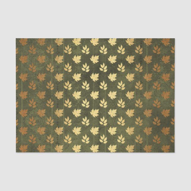 Papier Mousseline Feuille d'or de Thanksgiving (Recto)