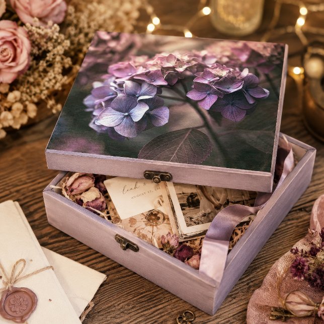 Papier Mousseline Feuille Violette Hydrangea Botanique Vintage Décou (Créateur téléchargé)