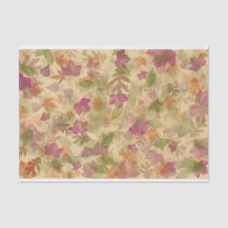Papier Mousseline Feuilles automne-automne en couleur