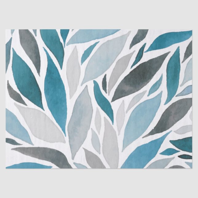 Papier Mousseline feuilles d'arbre (Recto)
