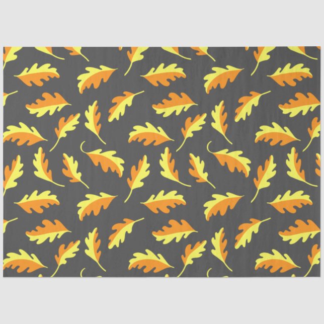 Papier Mousseline Feuilles d'automne (Recto)