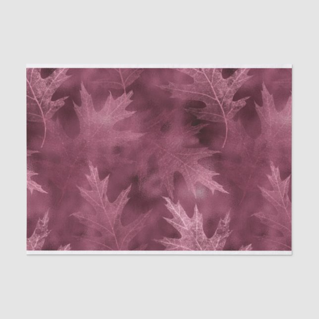 PAPIER MOUSSELINE FEUILLES D'AUTOMNE DE CHUTE (Recto)