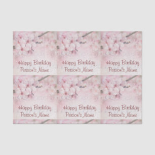 Papier Mousseline Feuilles de papier de tissus (2) Joyeux anniversai