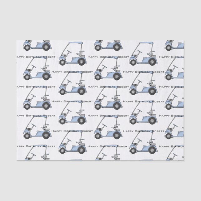 Papier Mousseline Feuilles de papier tissu de golf personnalisées (Recto)