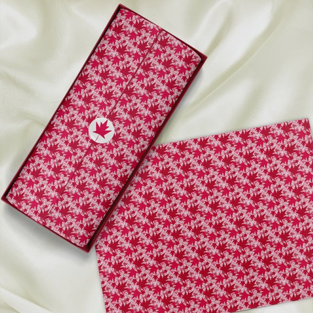 Papier Mousseline Feuilles d'érable sur un Arrière - plan rose (Créateur téléchargé)