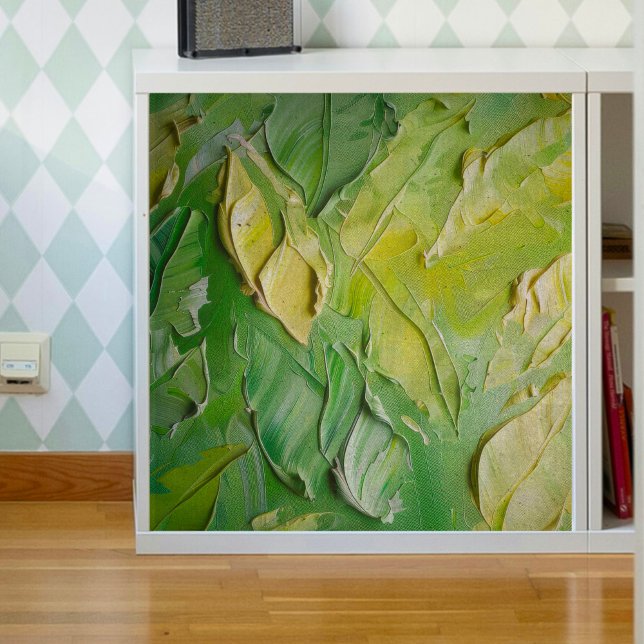 Papier Mousseline Feuilles verts de chaux Textes Decoupage papier de (Créateur téléchargé)