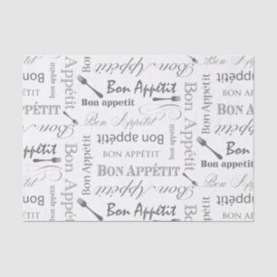 Papier Mousseline Fève gastronome Appetit du motif de l'amant