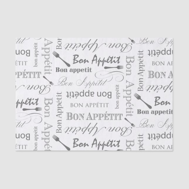 Papier Mousseline Fève gastronome Appetit du motif de l'amant (Recto)