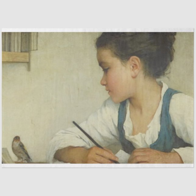 Papier Mousseline Fiche de découpage et de transfert d'images pour é (Recto)