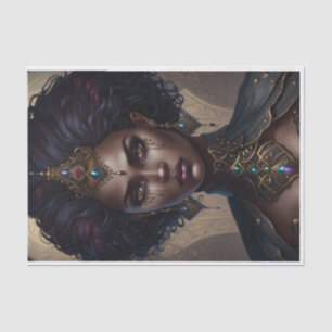 Papier Mousseline Fierce Warrier Queen African American Decoupage