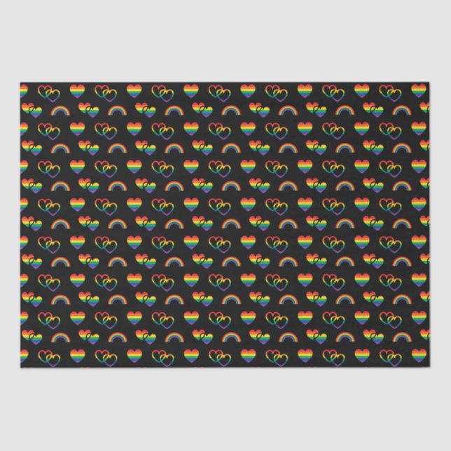 Papier Mousseline Fierté arc-en-ciel (Recto)