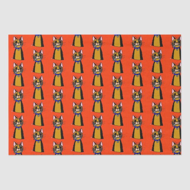 Papier Mousseline Figaro le chat Tissue Paper (Recto)