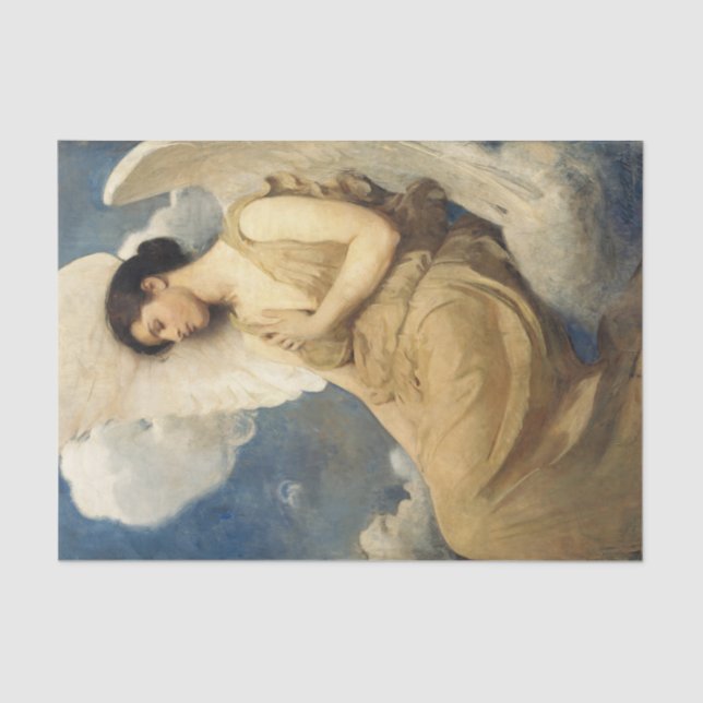 Papier Mousseline Figure ailée par Abbott Handerson Thayer Angel Art (Recto)
