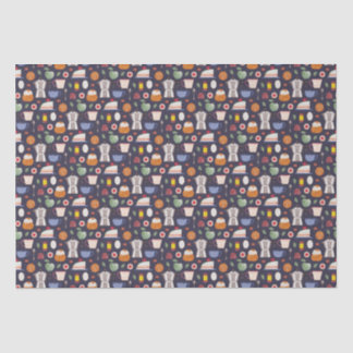 Papier Mousseline Fika (Eclipse) - Motif d'aquarelle