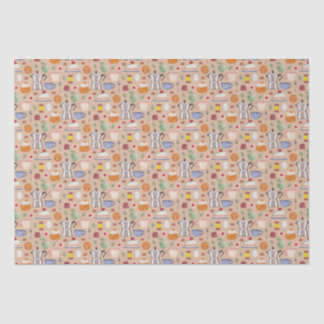 Papier Mousseline Fika (Poche d'appel d'offres) - Motif d'aquarelle