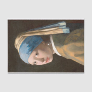 Papier Mousseline Fille avec une perle à apprendre la peinture célèb