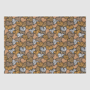 Papier Mousseline Fille Beige Joueuse Coeurs Posters de animaux Nom