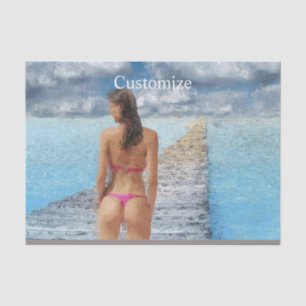 Papier Mousseline Fille Bikini Thunder_Cove