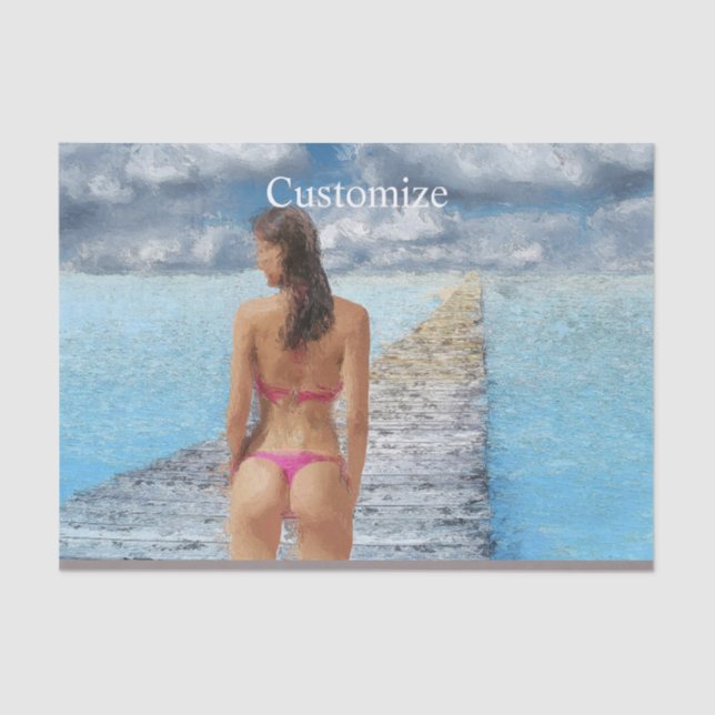 Papier Mousseline Fille Bikini Thunder_Cove (Recto)