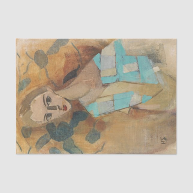 Papier Mousseline Fille de Eydtkuhne, H.Schjerfbeck (Recto)