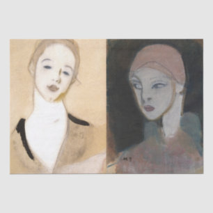 Papier Mousseline Fille de l'île, Schjerfbeck