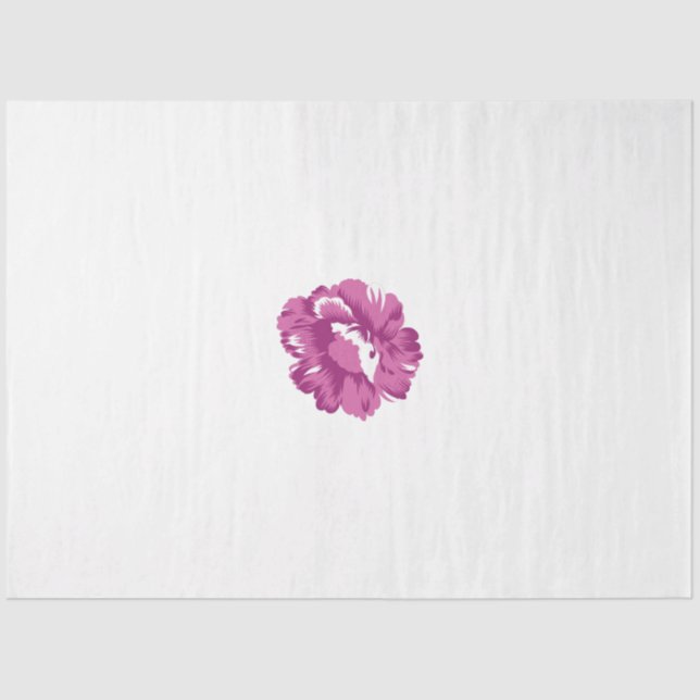 Papier Mousseline Fille, Pale Megenta, Santé Royale (Recto)