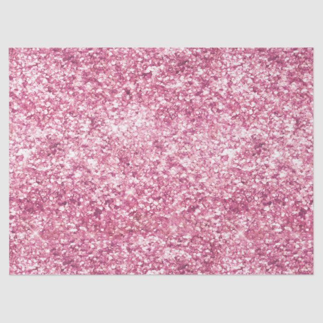 Papier Mousseline Fille Parties scintillant rose Confetti (Recto)