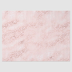 Papier Mousseline Fille Pink Glam Leopard Animal Anniversaire