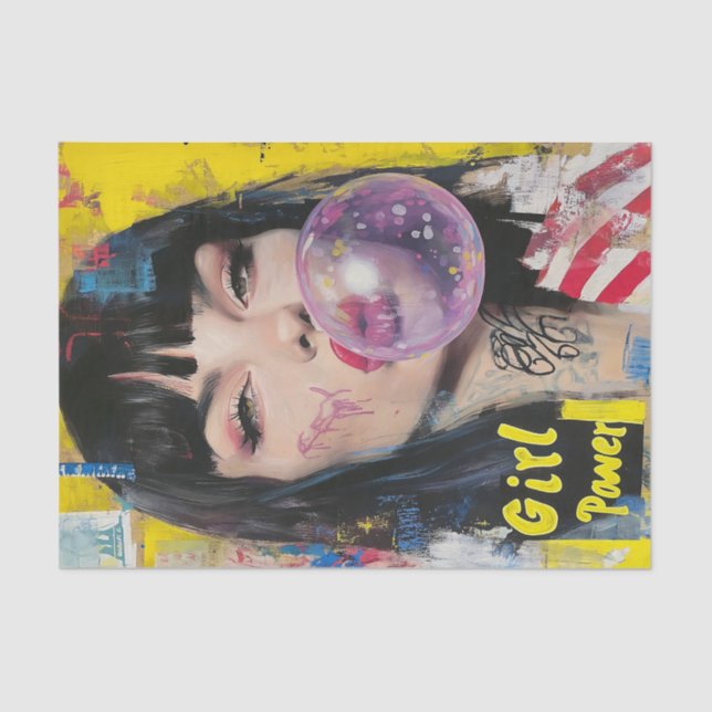 Papier Mousseline Fille Power1 (Recto)