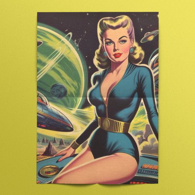 Papier Mousseline Fille Wi-Fi Sci Retro (Créateur téléchargé)