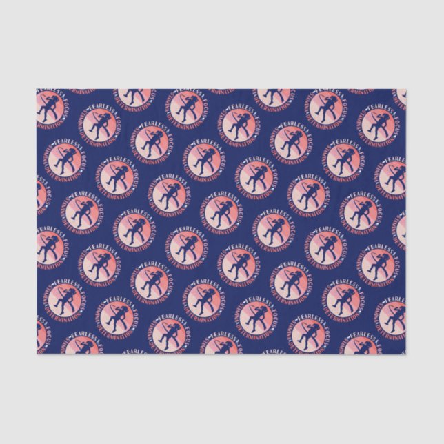 Papier Mousseline Filles à l'état d'esprit - Focus courreur sans peu (Recto)