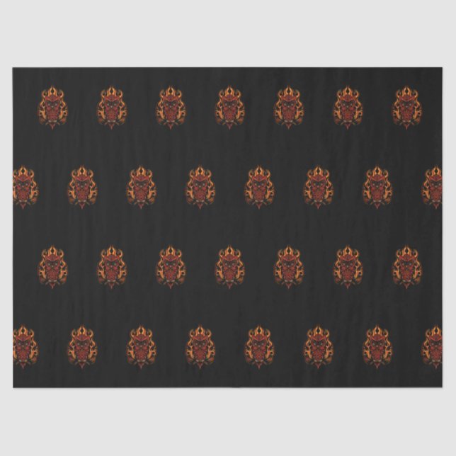 Papier Mousseline Fire owl (Recto)